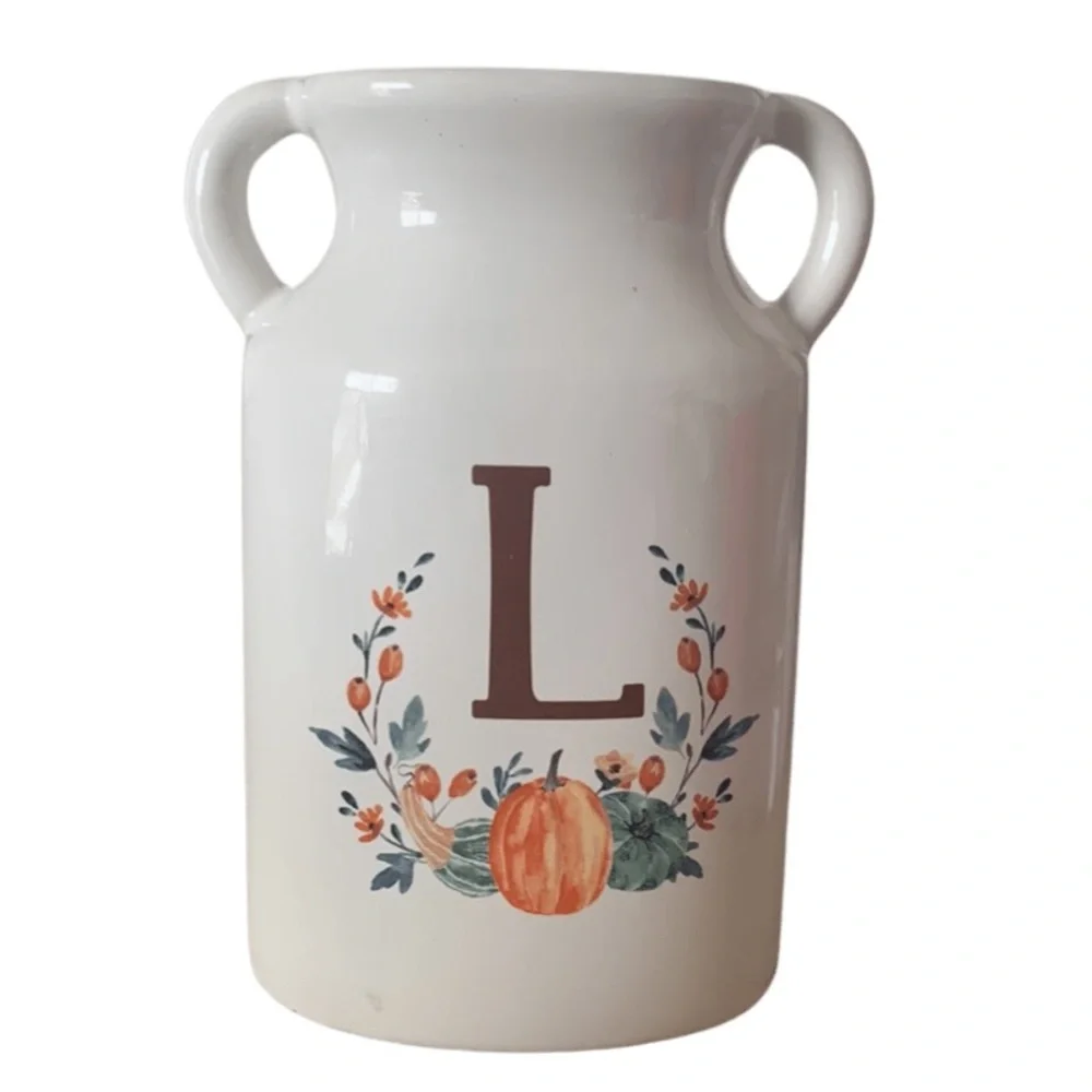 Monogram‎ Vase Letter “L” - Ashland Fall - Picture 3 of 11